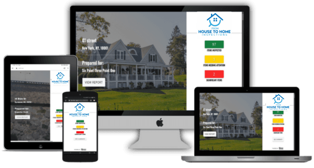 Electronic inspection report displayed on tablet